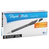 Paper Mate FlexGripBallpointStickPen, Black, Med, PK12 85585